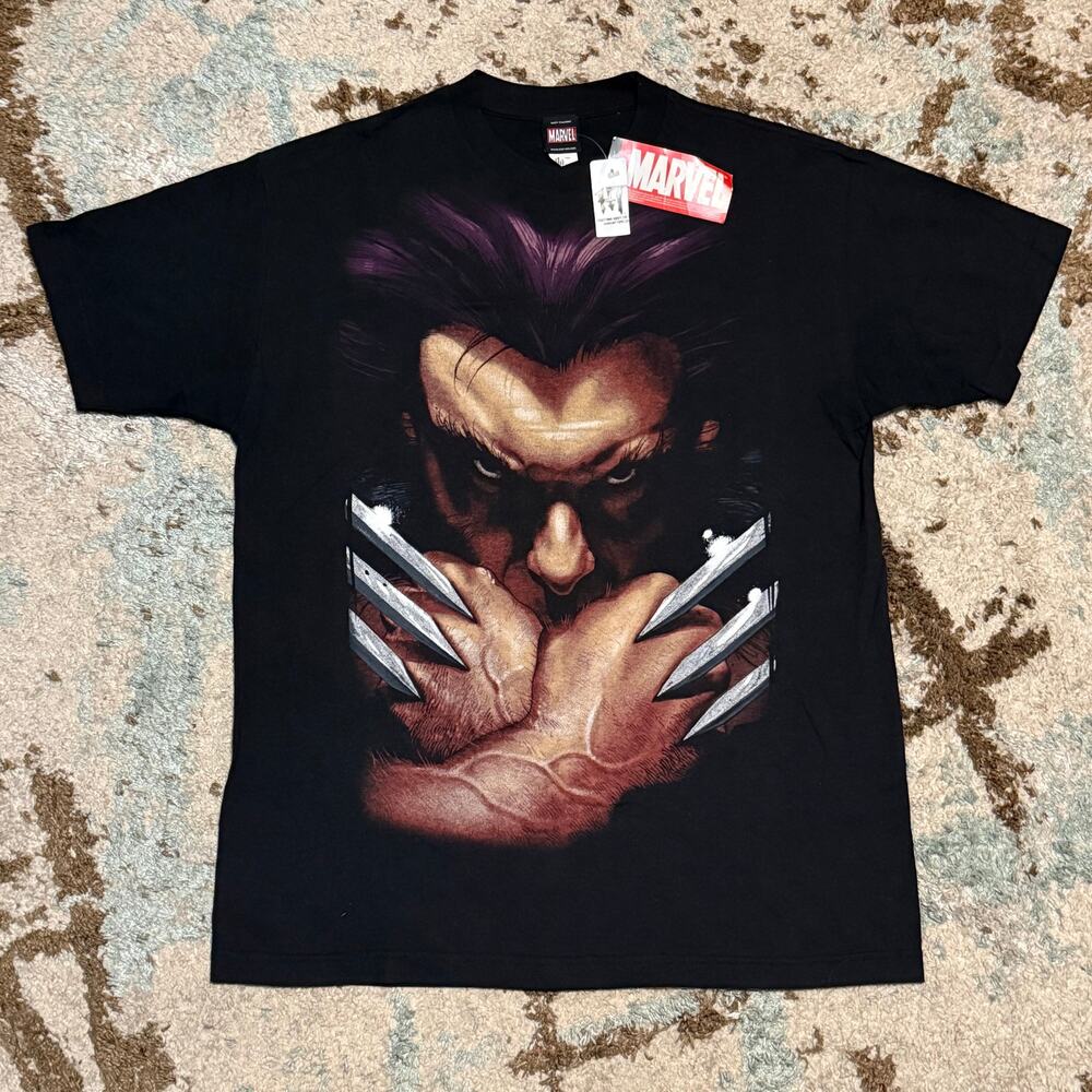 NWT Marvel Mad Engine Wolverine Big Face Shirt Size Large Hot Topic Comics